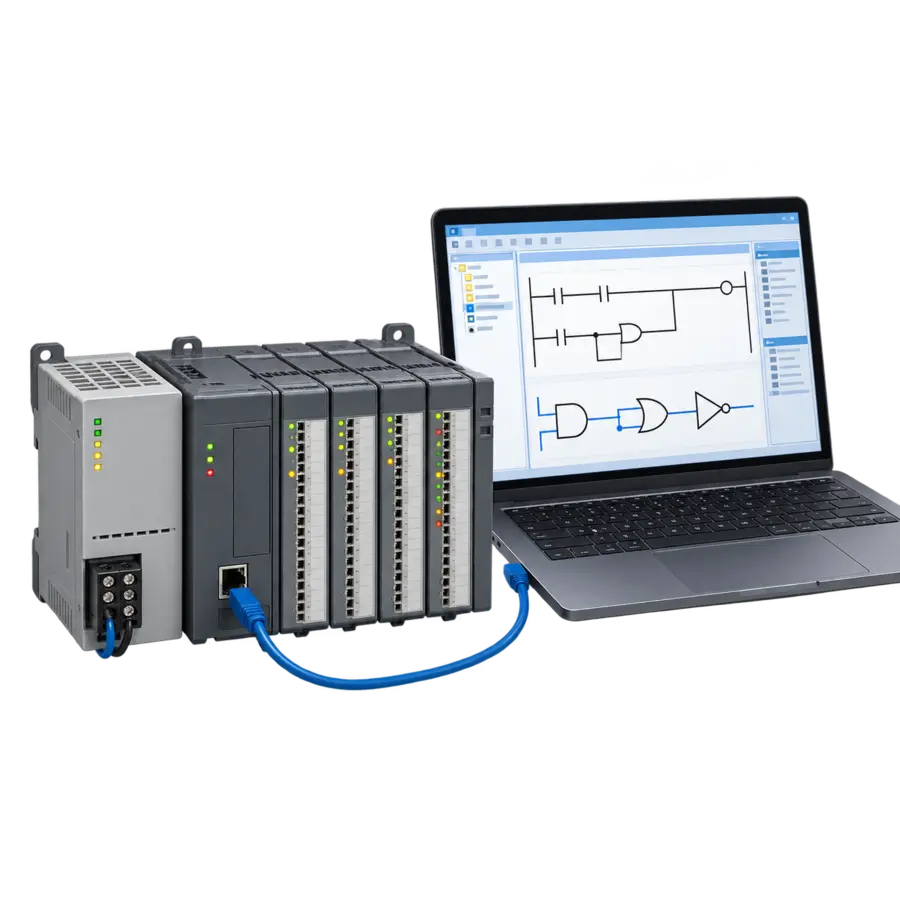 PLC y sistema de automatización